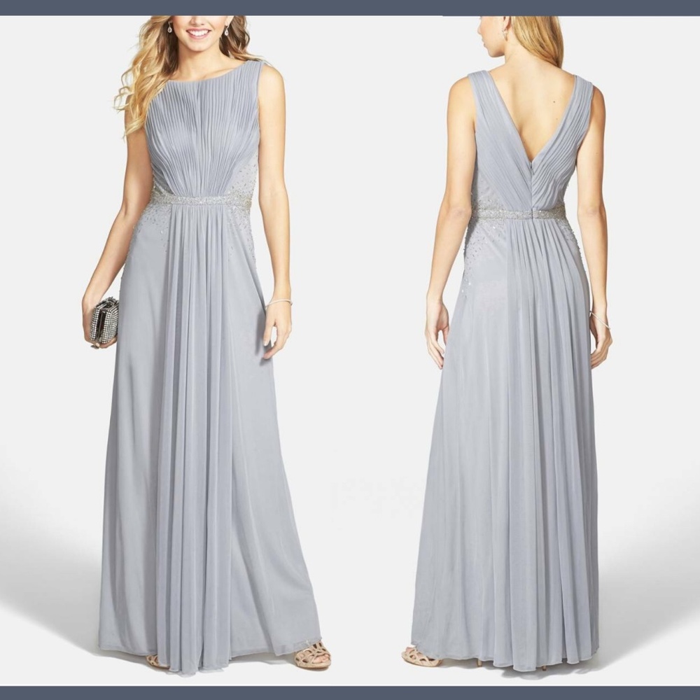 JS Boutique Drape Matte Jersey Chiffon‎ Dress [SZ 12 US ]